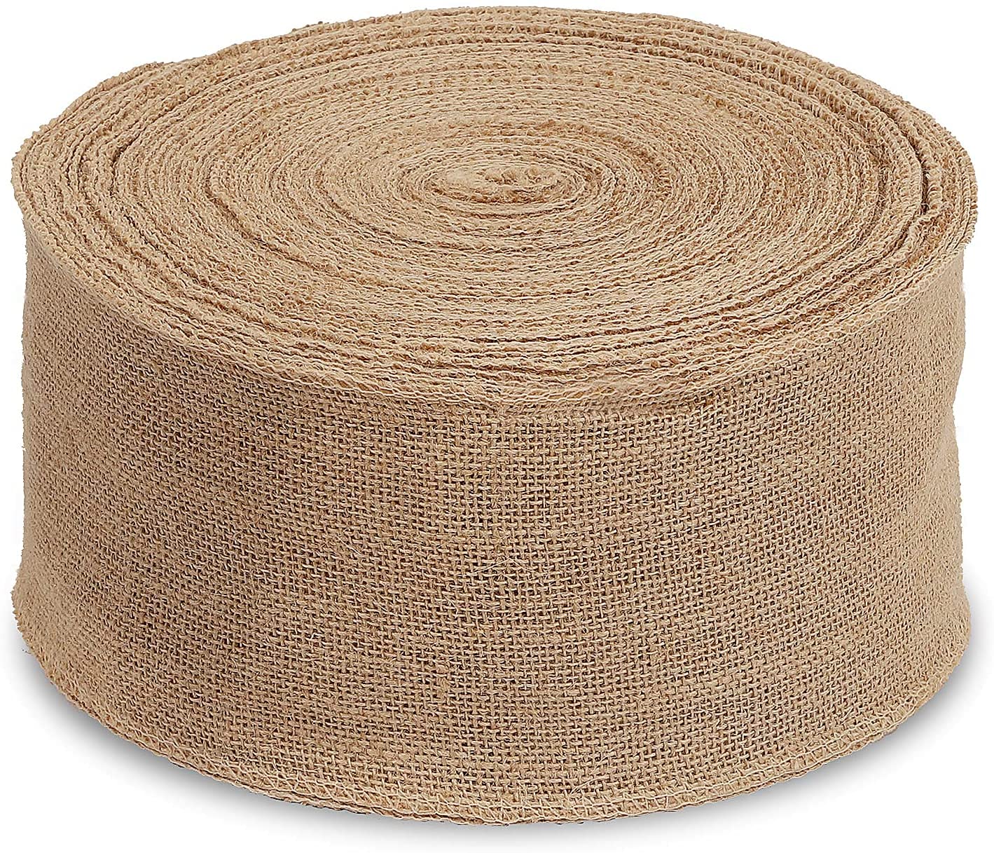 AK TRADING CO. 4-Inches Wide Natural Jute Burlap Fabric Rolls - 100 Yards