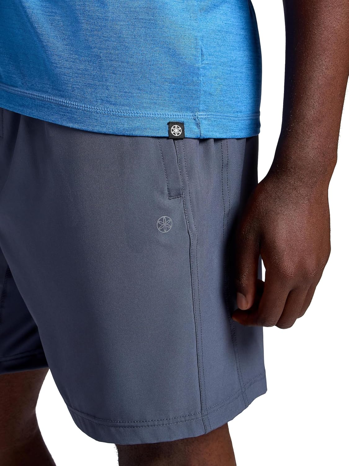 Gaiam Mens Everyday Basic V-Neck Top, Standard Fit, Stretch Midweight Material - Image 5