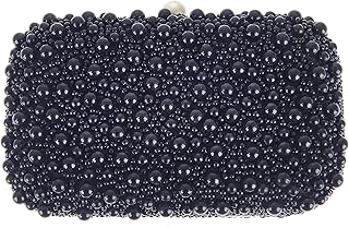 From St Xavier Marcela Bubble Beaded Box Clutch, Black