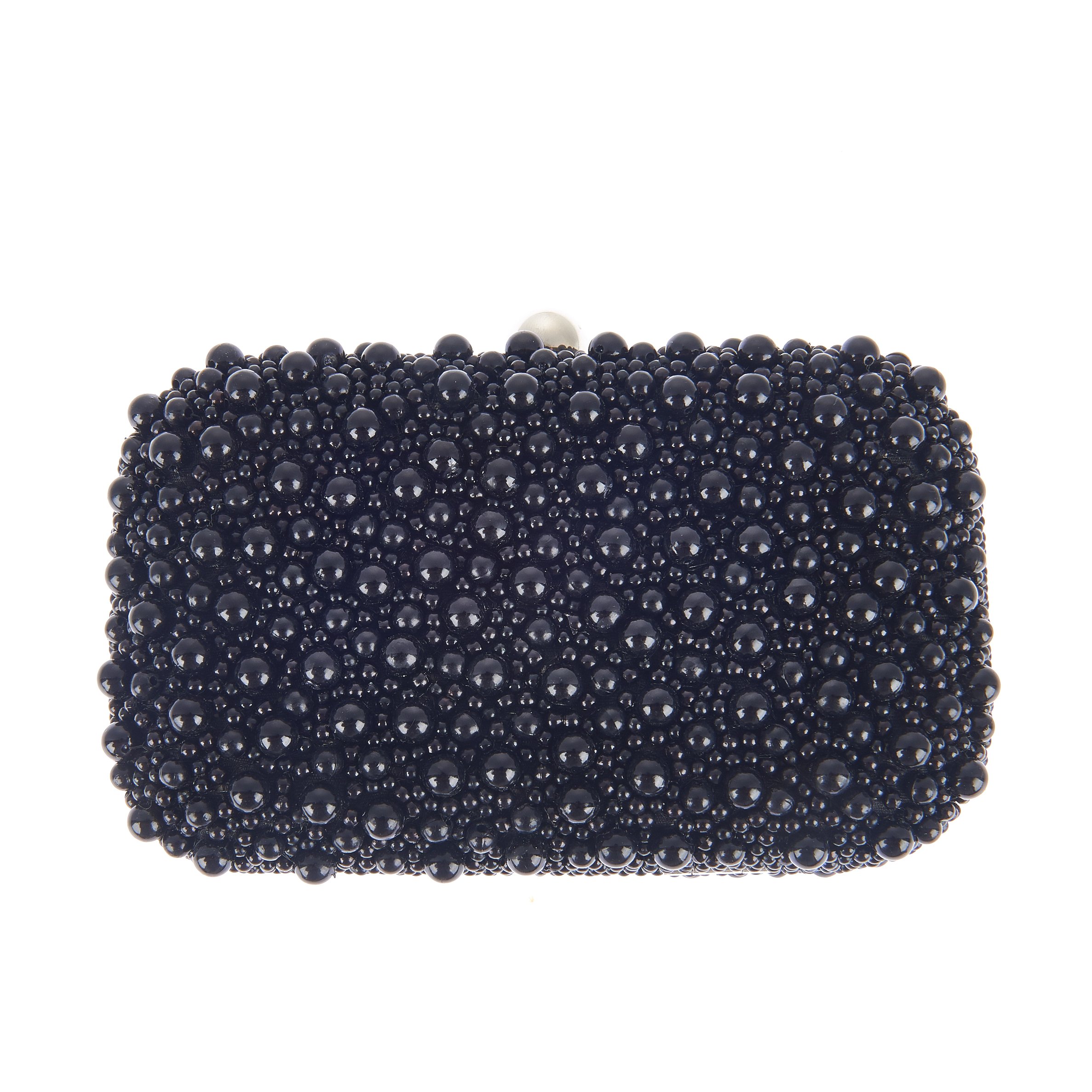 From St XavierWomen's Marcela Bubble Beaded Small Box Clutch, Black