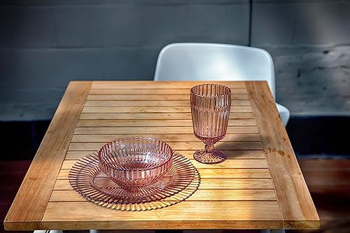 Miniatura 6 de Fortessa Archie - Plato llano de cristal, 10.6 pulgadas, color rosa