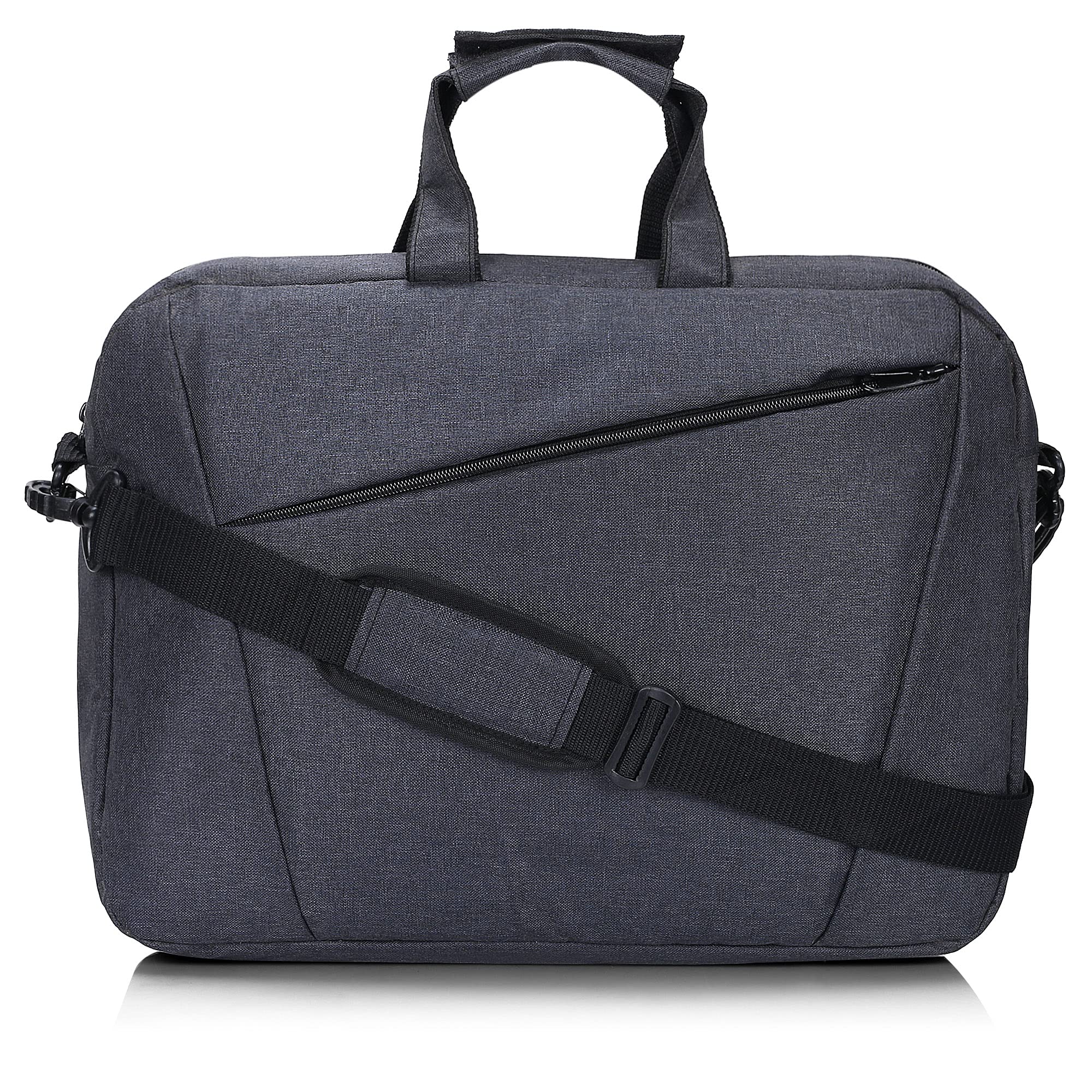 ABBASI Cross Office Laptop Bag Briefcase/Notebook/MacBook Business 15.6 Inch Messenger Sling College Bag Water Resistant Laptop Bag Tablet Business Carrying Handbag for Women and Men (Black)