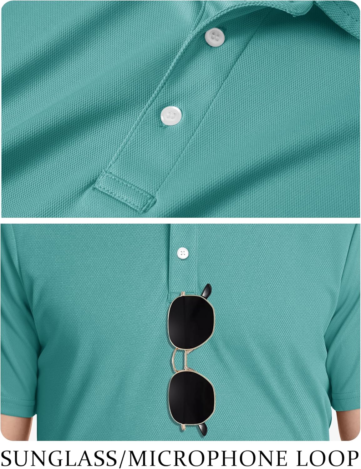 TACVASEN Mens Golf Shirt Dry Fit Mens Polo Shirts Short Sleeve Performance Golf Polos for Men with Collar Work Shirts