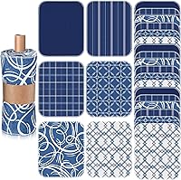 Vista 15 de Paquete de 36 paños de limpieza reutilizables de algodón lavables de flores brillantes para el hogar (color nitid)