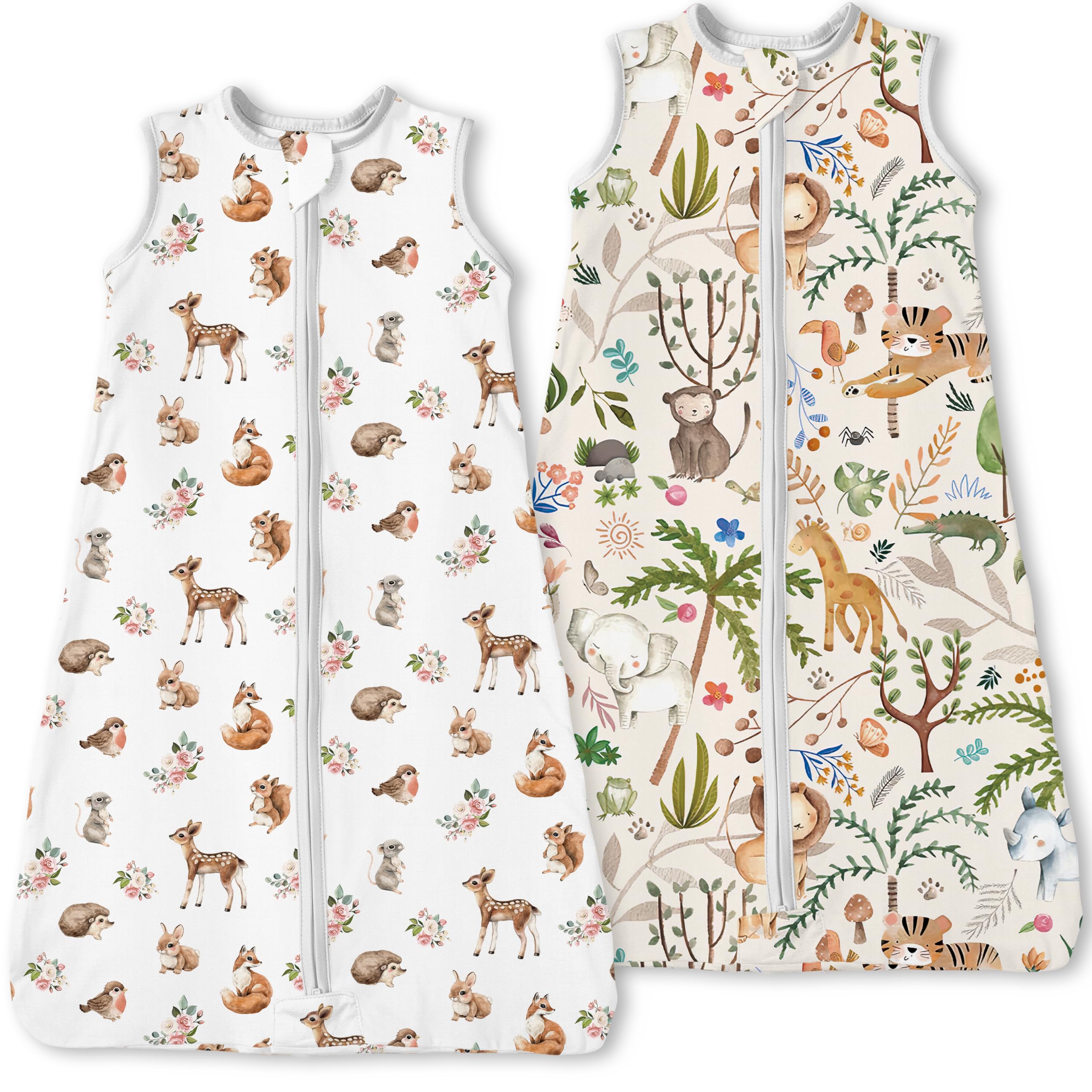 SIMILAR TO..Toddler Sleep Sacks 2T-3T-4T, 0.5 TOG Light Summer Wearable Blankets, Extra Long XL Sleeping Bags, 2 Pack