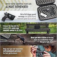 Vista 7 de Houston Gun Holsters Estuche para pistola Thermofoil Deluxe para pistolas - Transporte absorbente de golpes - Resistente al agua - Ocultar bloqueo