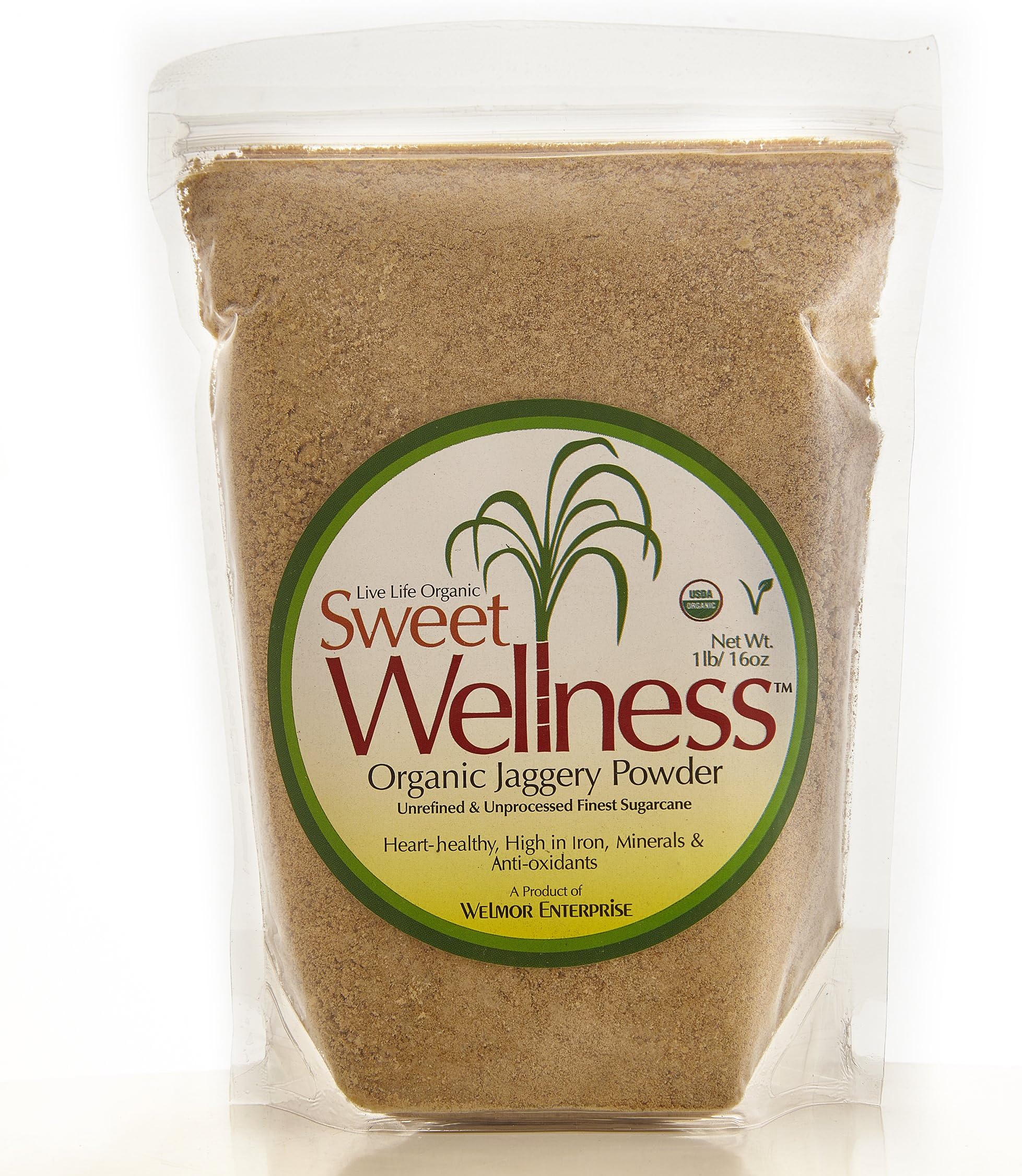 Sweet Wellness 1lb Organic Jaggery Powder