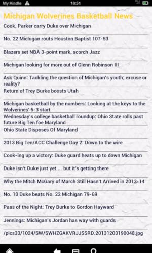 Michigan Basketball News(Kindle Tablet Edition)