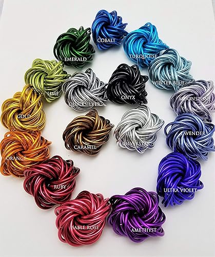 Miniatura 48 de Möbii Fidget Ball (MultiColor): Quiet Mobius ADHD Anxiety Stim Stress Relief Toy Tool for Home Travel Office or Desk (Small, Full, Pink Blue Silver)