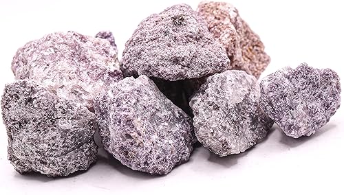 Miniatura 3 de 1 libra púrpura rosa lila Lepidolita Lithia Mica piedras ásperas brillantes cristal de reiki para rocas y piedras preciosas naturales lapidarias -