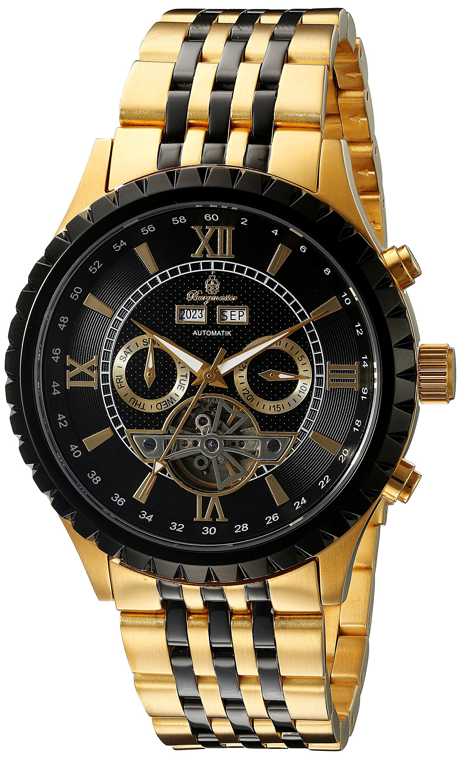 Men's BM327-227 Analog Display Automatic Self Wind Gold Watch