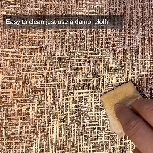 Miniatura 5 de Juego de 4 manteles individuales de piel sintética, manteles individuales de vinilo antideslizantes de doble cara, manteles individuales lavables,