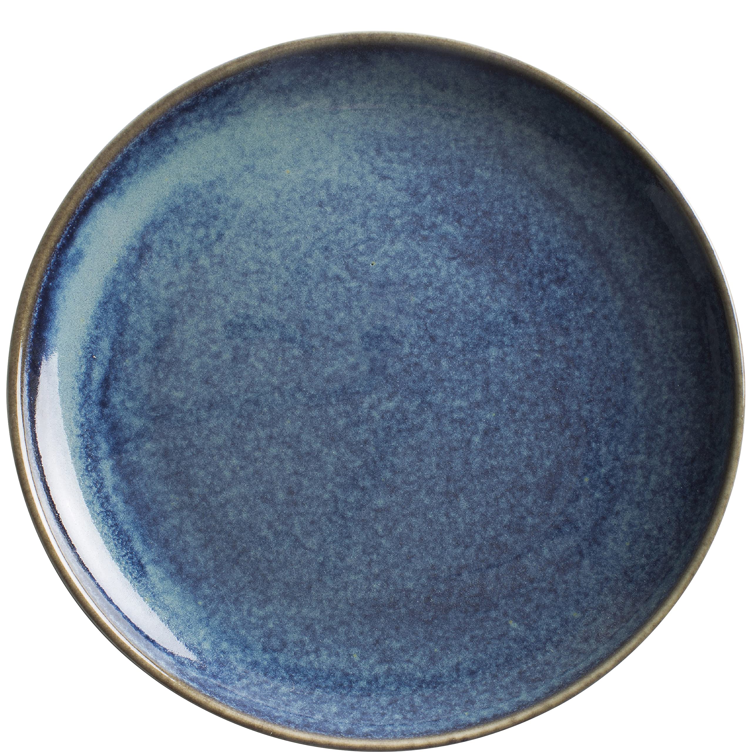 KAHLA Homestyle Frühstücksteller 21 cm atlantic blue orientalisches Geschirr aus Porzellan mit Steingut- und Keramiklook dicker Teller Kuchenteller Desserteller Brotteller rund blau