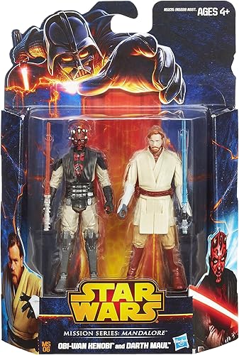 Miniatura 2 de Star Wars Figura de acción de Darth Maul contra Obi Wan Kenobi de Clon Wars