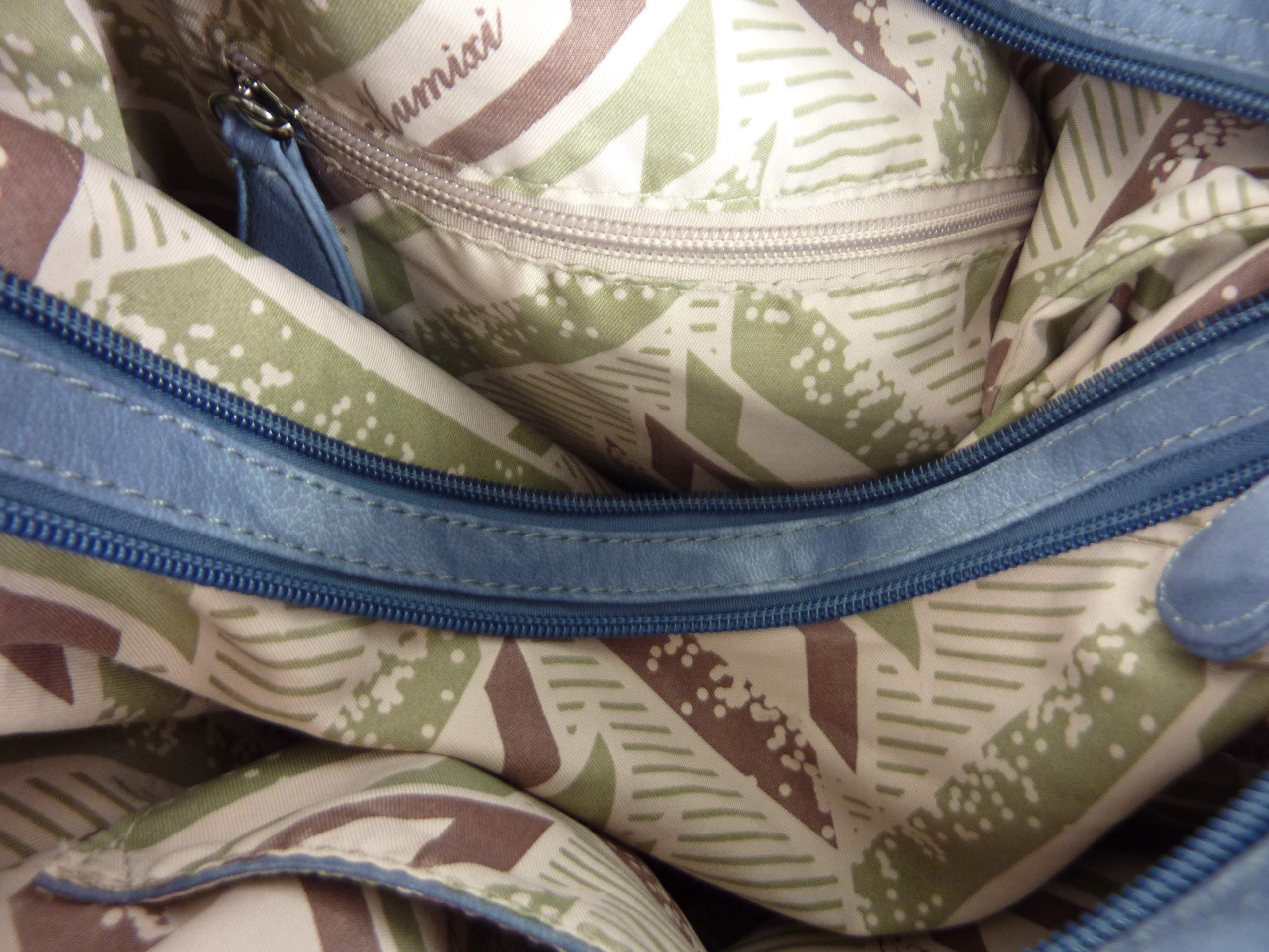 Rucksacktasche I 2in1 Damen Rucksack und Handtasche in Einem I Schultertasche einfarbig uni und batik I Damen-Tasche sportlich & leger (jeansblau blau)