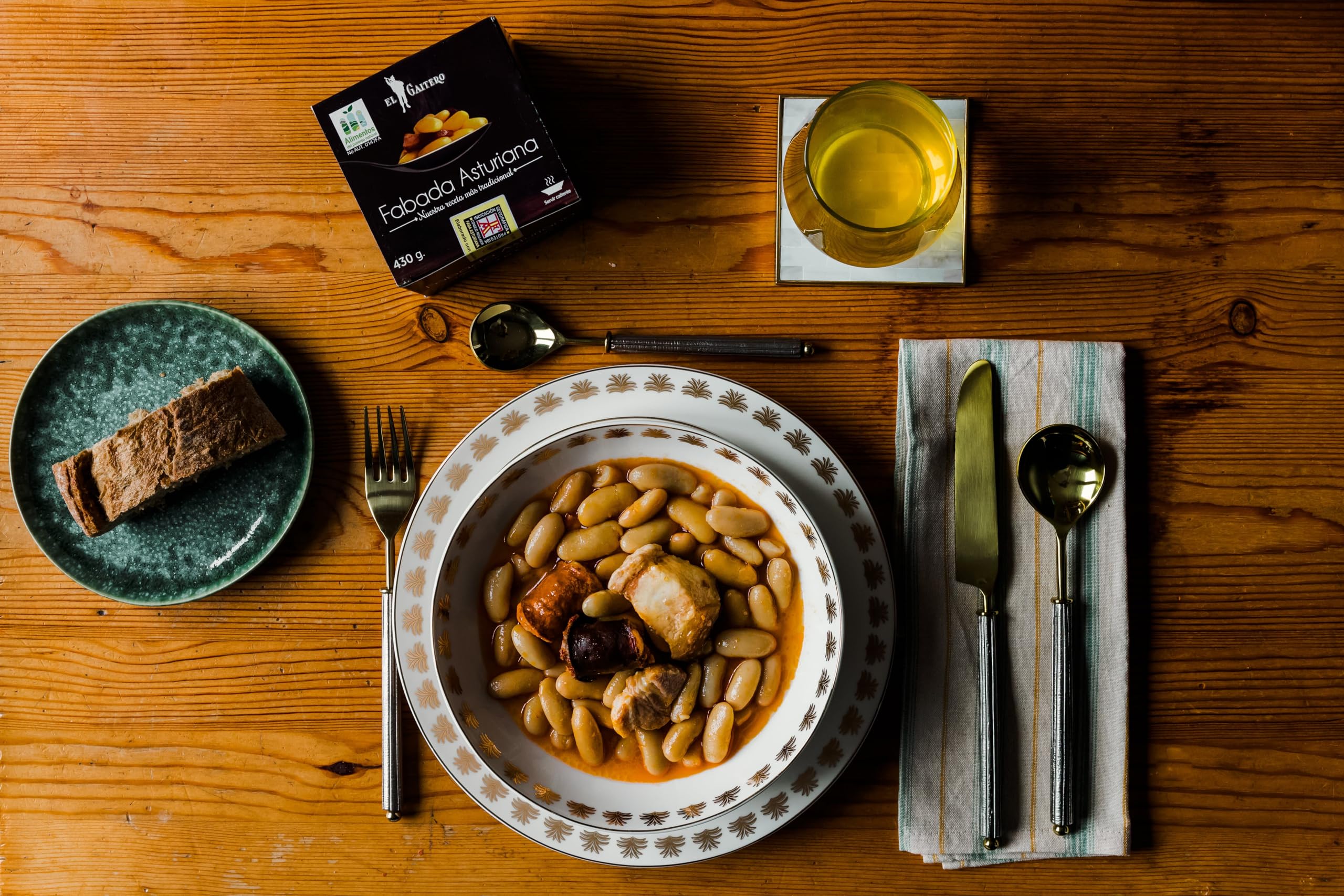 El Gaitero Fabada Asturiana enlatada con chorizo y morcilla 12 latas 430gr