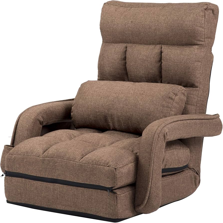 Amazon｜Cacoltr リクライニング リクライニングチェア 座椅子 肘付き