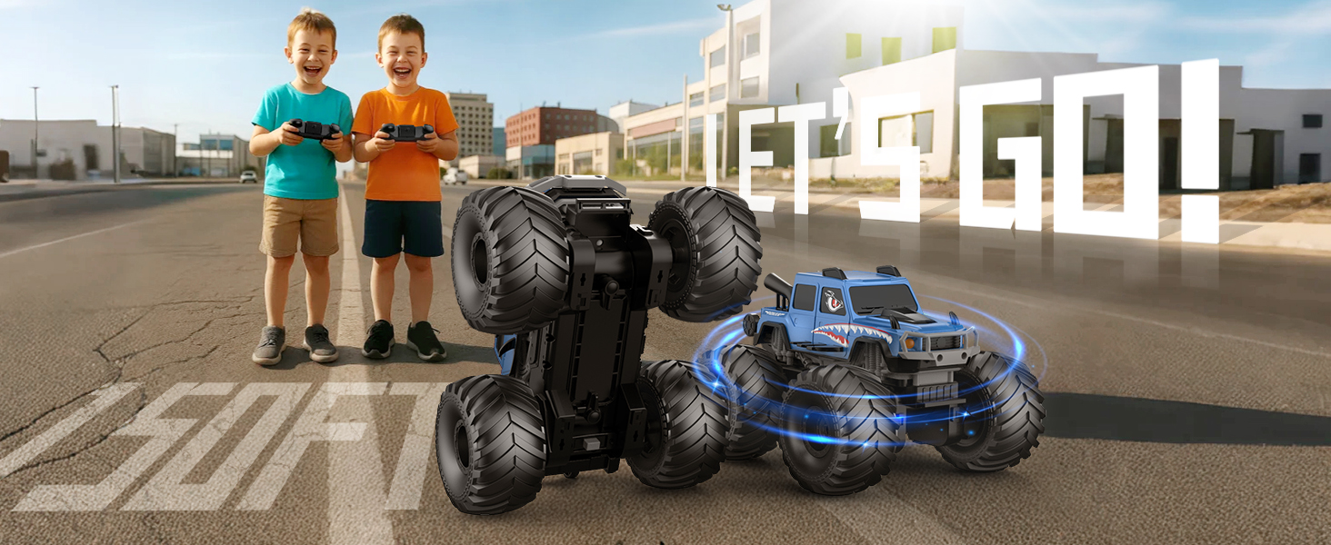 Amazon.com: NQD® Monster Truck Toys, Waterproof 360°Rotate 4x4 RC