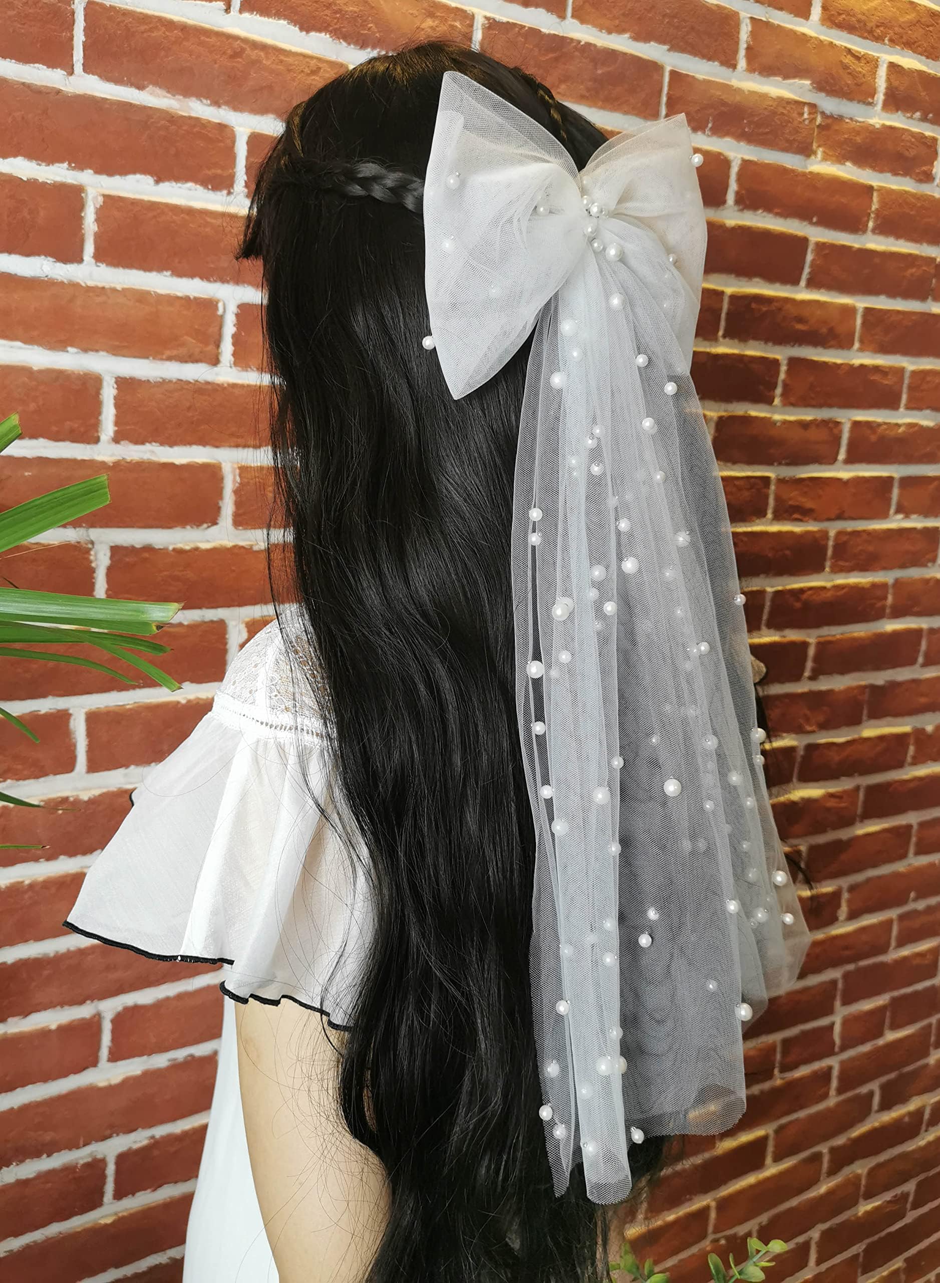 Bachelorette party veil white middle length,Hen party veil