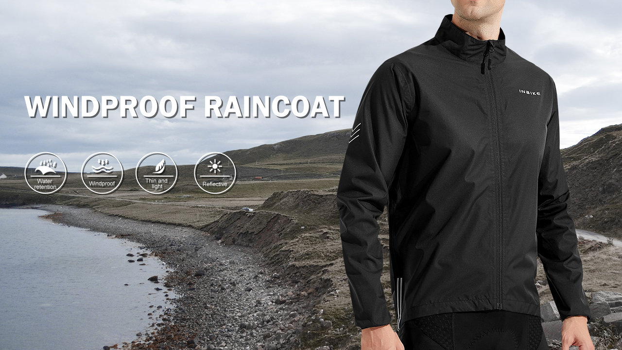 Giacca Ciclismo INBIKE Uomo - Impermeabile, Antivento E Traspirante Per Running E Vita Quotidiana - Foto 2