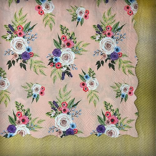 Miniatura 18 de 40 servilletas de papel, servilletas de cóctel diseñadas con estampado de mariposas, servilletas para bodas, cenas y fiestas, servilletas de papel