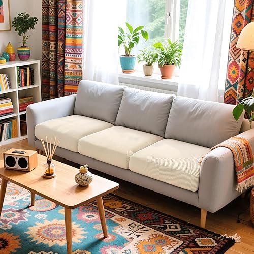 Vista 32 de Hokway Funda elástica protectora deslizante para cojines/sofá Negro