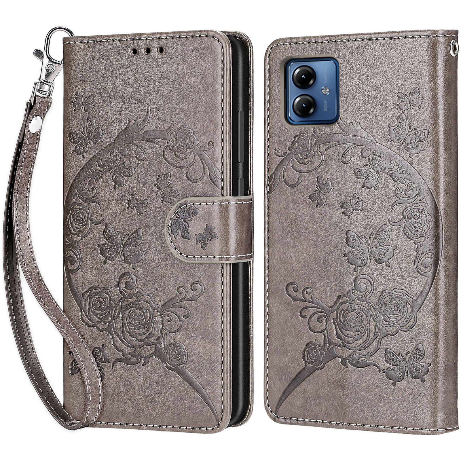 MQERYBV Custodia Cover per Motorola Moto G14,con Protettiva in Vetro