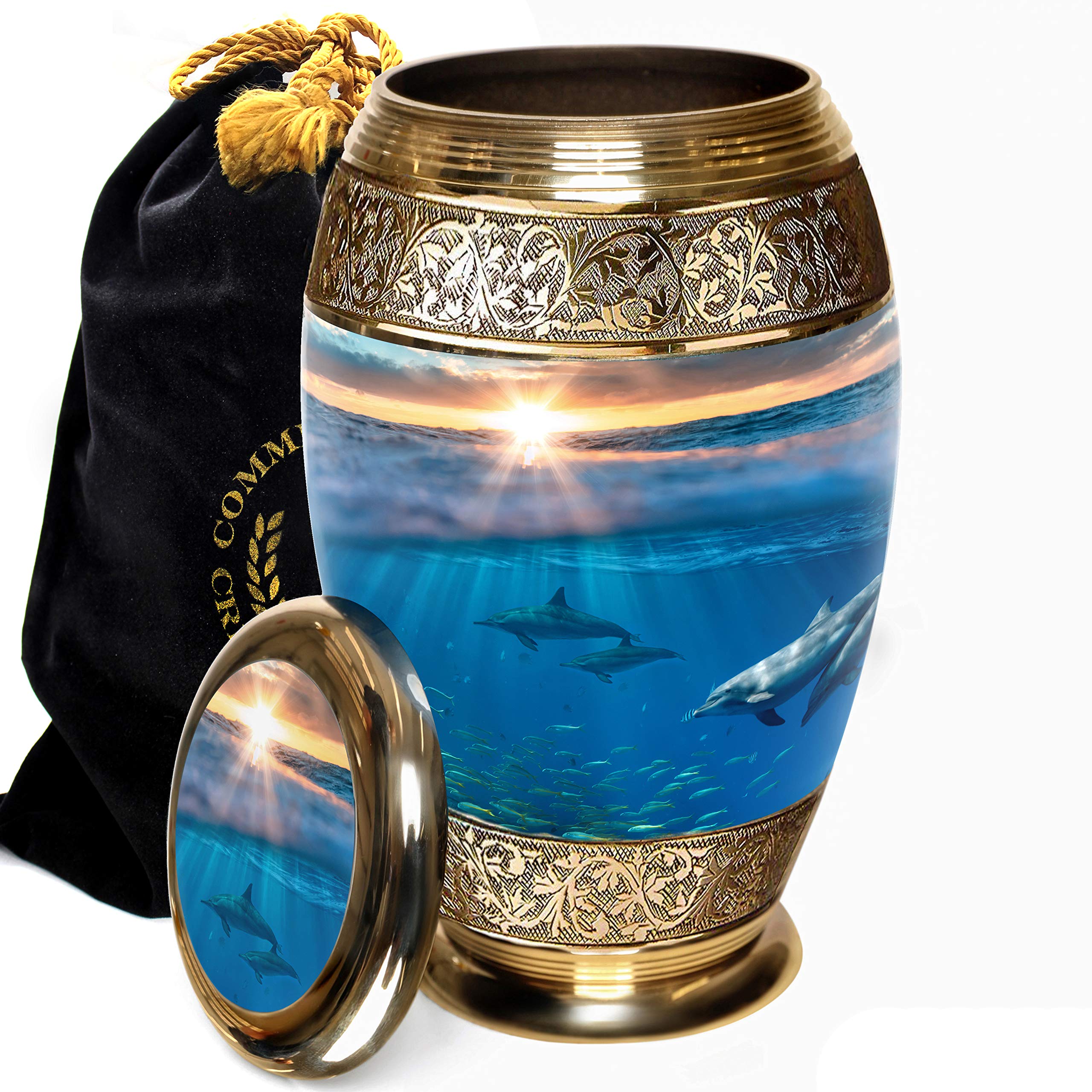 Buy Divine Dolphin Urn Cremation Urns for Human Ashes Adult for