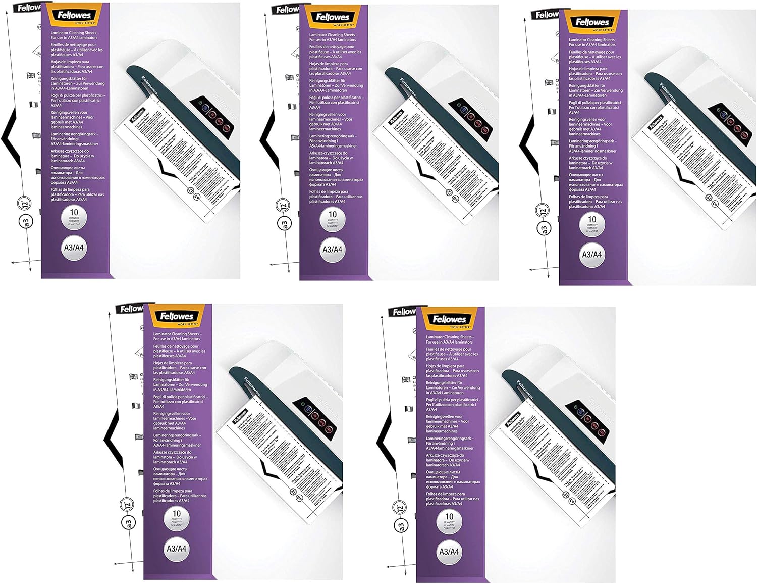 Laminator Cleaning Sheets, 10 per Pack Amazon.ca Office Products