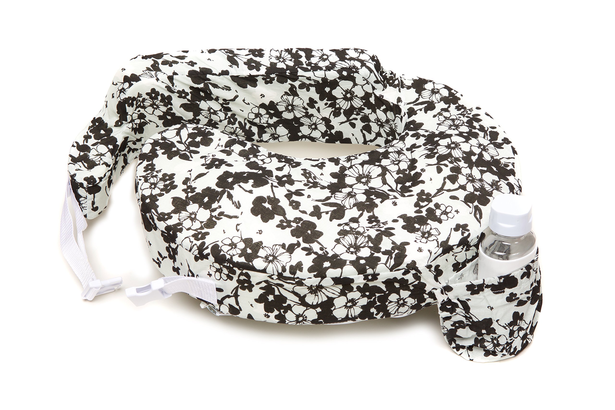 My Brest Friend Original Nursing Pillow Slipcover Sleeve | Great for Breastfeeding Moms | Pillow Not Included, Evening Bloom, Grey, White, Black