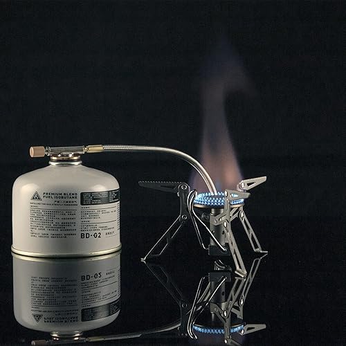 Miniatura 4 de Fire-Maple Blade 2 Estufa portátil de propano para acampar y mochilero ultraligera  Estufas de senderismo de titanio con tubo de precalentamiento