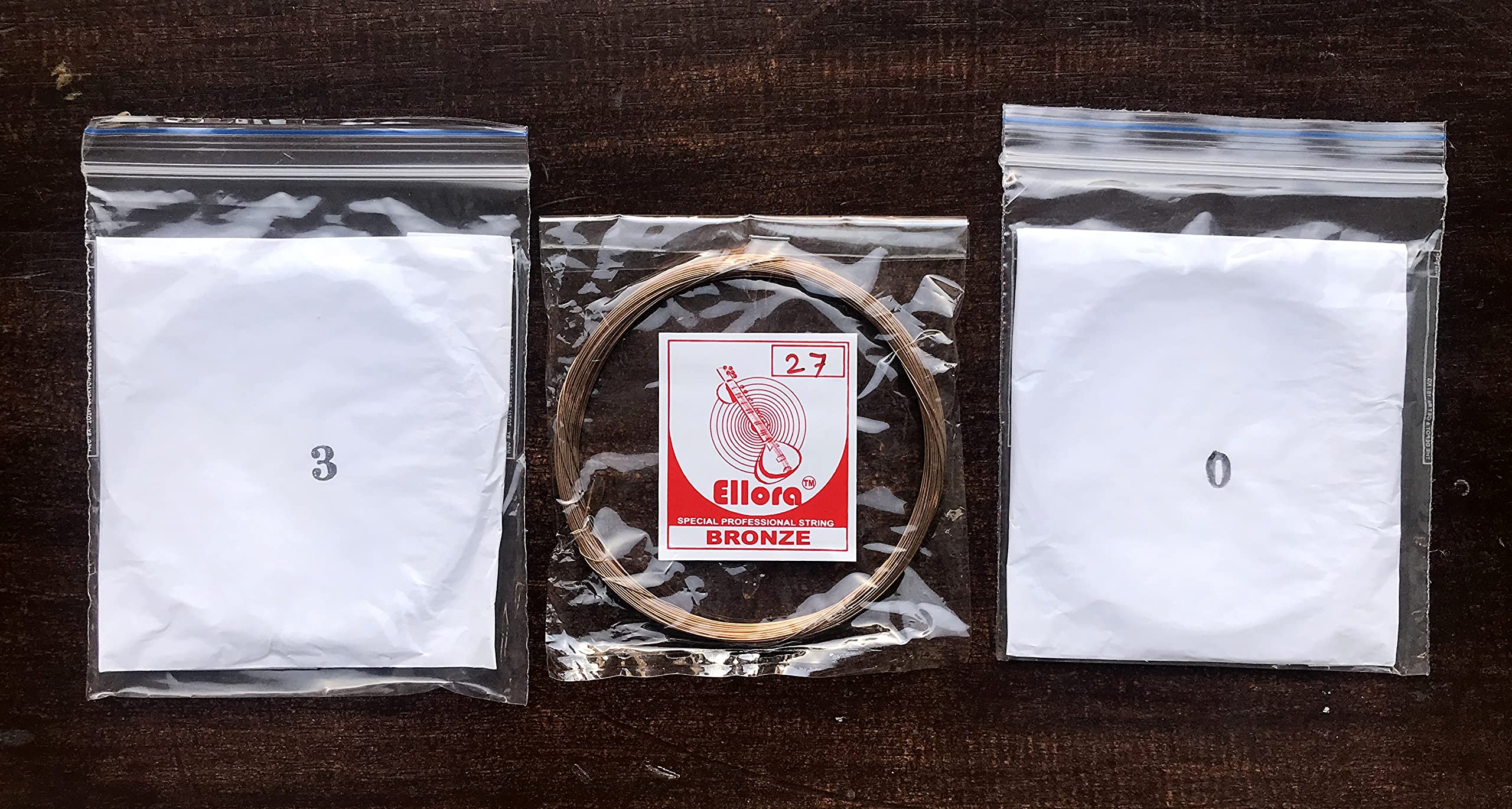 3 Sitar String Coils set for Vilayat Khan Style Sitar Baaj Joda Chikari & Taraf - Image 3