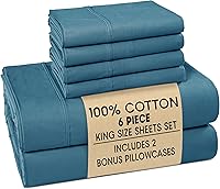 Vista 11 de Casa Platino Juego de sábanas tamaño Queen – Sábanas 100% algodón tamaño Queen refrescantes con 4 fundas de almohada, sábana bajera de bolsillo