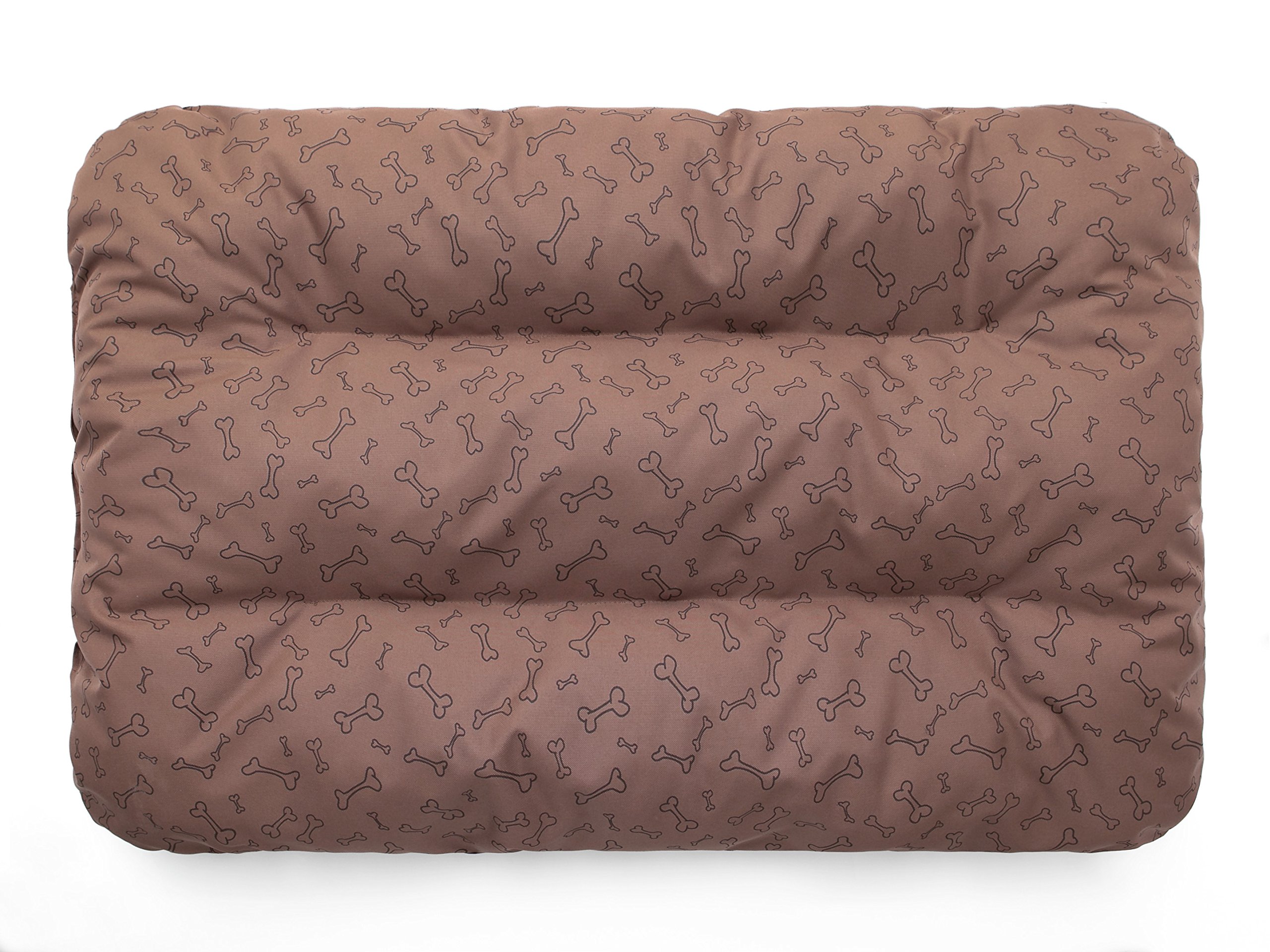PillowPrim Colchón para perros, sofá para perros, cojín para perros, colchón para perros, cama para mascotas, cama suave, cojín R2-100 x 70 cm, color marrón claro en los huesos