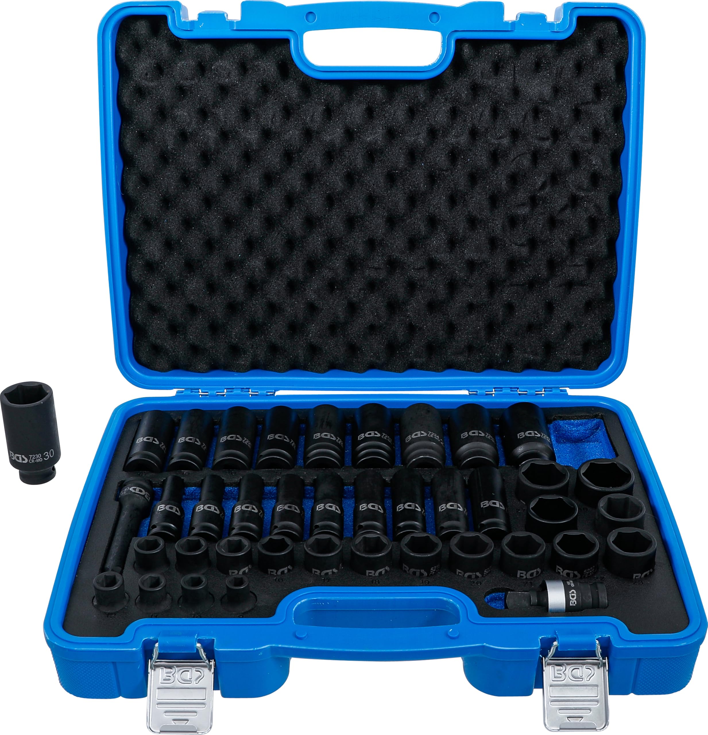 BGS 7280 | Set di bussole esagonali | 12,5 mm (1/2") | 9 - 30 mm | 40 pz.