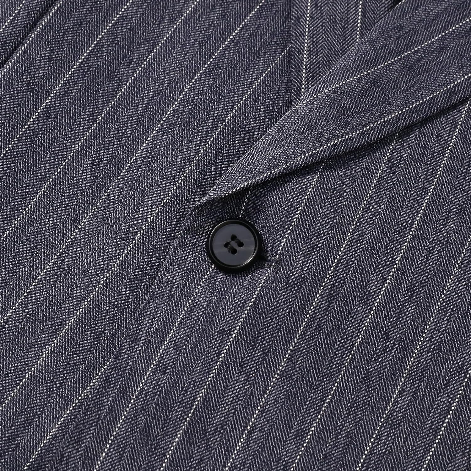 Cloudstyle Men's Pinstripe Blazer Formal Suit Jacket Peak Lapel Regular Fit Sport Coat - Image 6