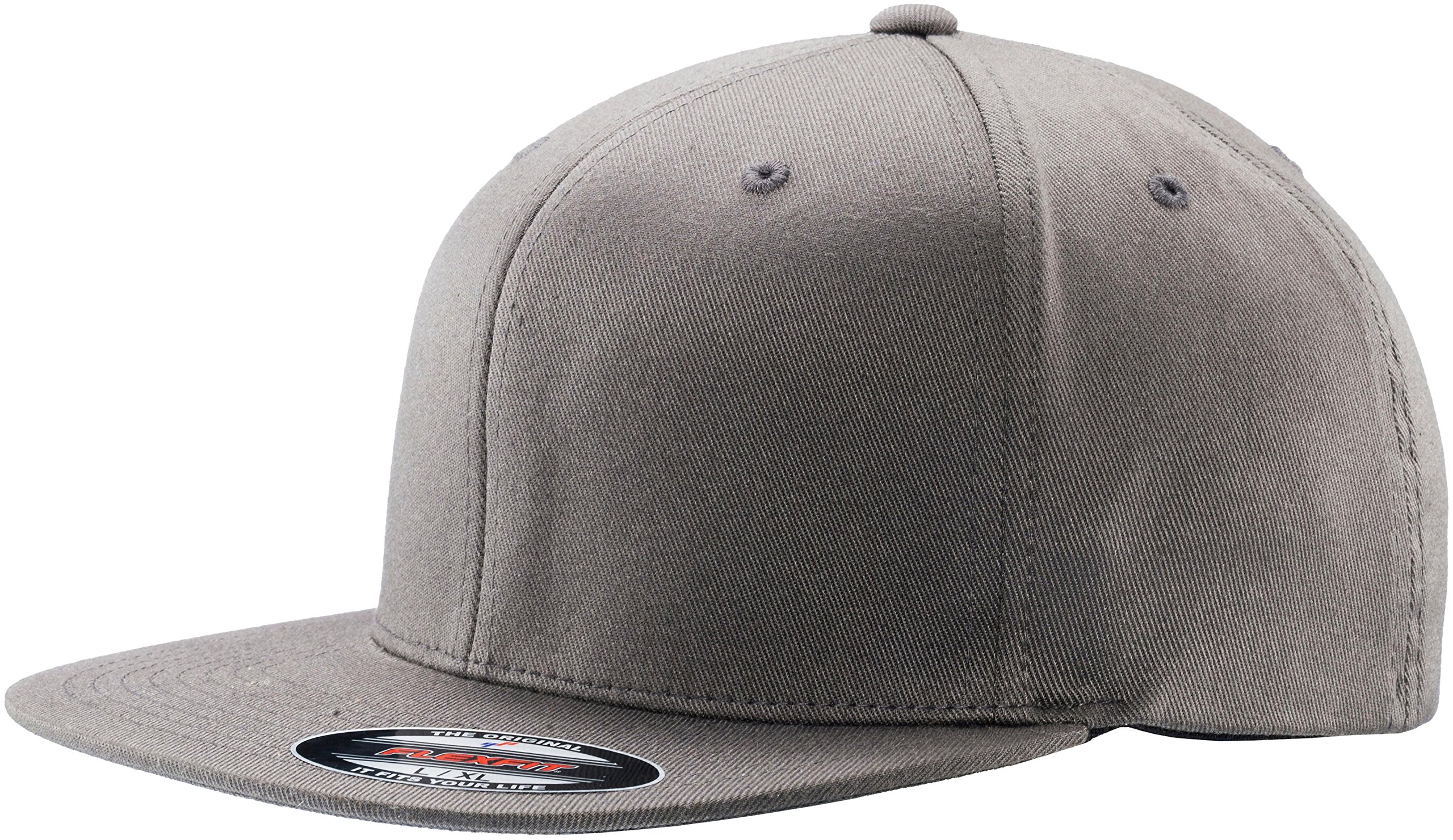 Flexfit Flat Visor Kappen, Darkgrey, L/XL