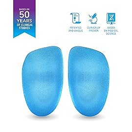Hybrid Heel Seats | Heel Cups for Heel Pain, Plantar Fasciitis, Heel Spurs | Foot Orthotic Inserts | Patented, 100% Guaranteed | Hybrid, Small (Women\'s 5-6)