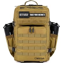 WOLFpak 45L X-Large Tactical Backpack 1000D Assault Pack Khaki