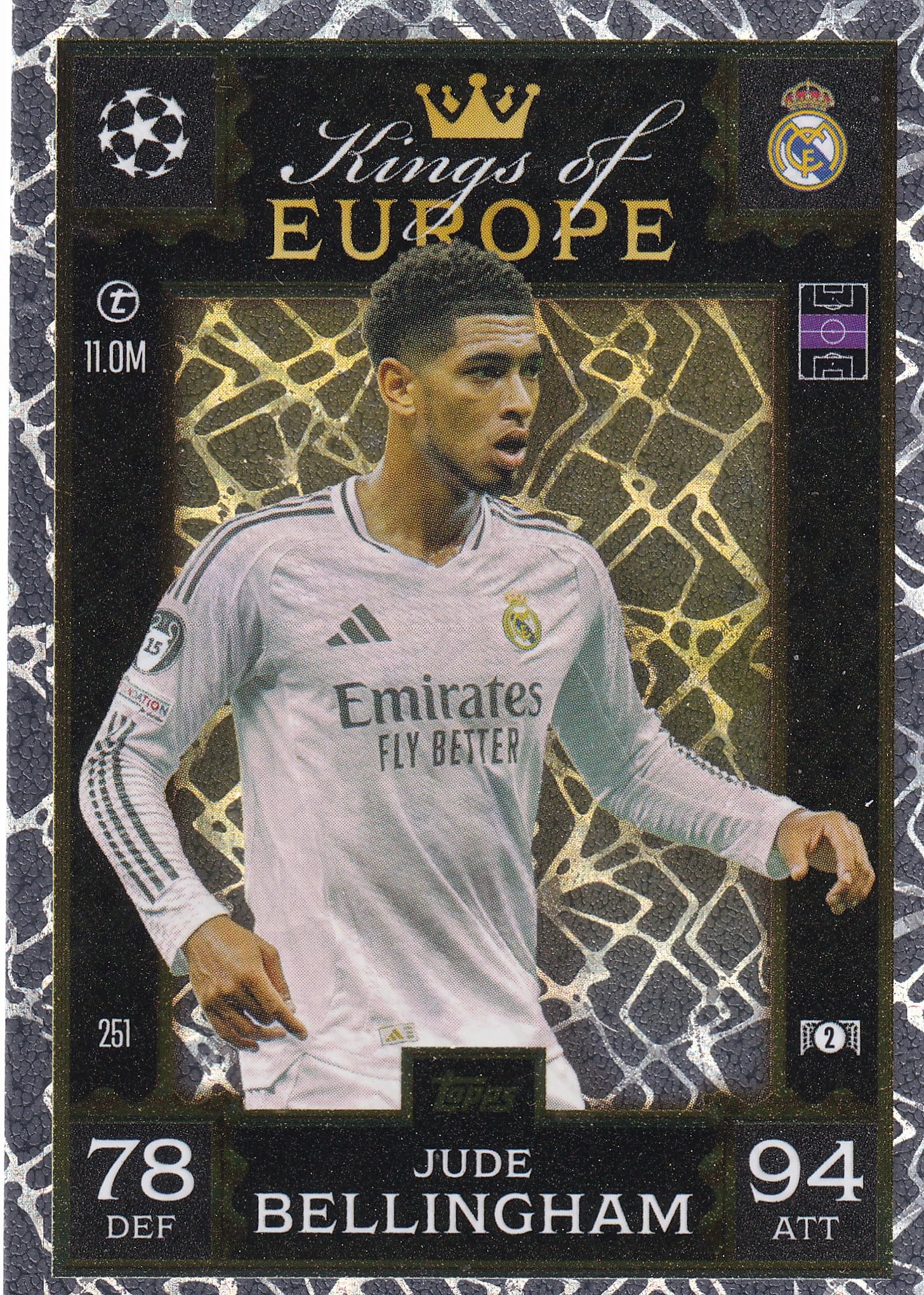 Match Attax Extra 2024 2025 Kings of Europe Trading Card(s) You Select (Jude Bellingham 251)