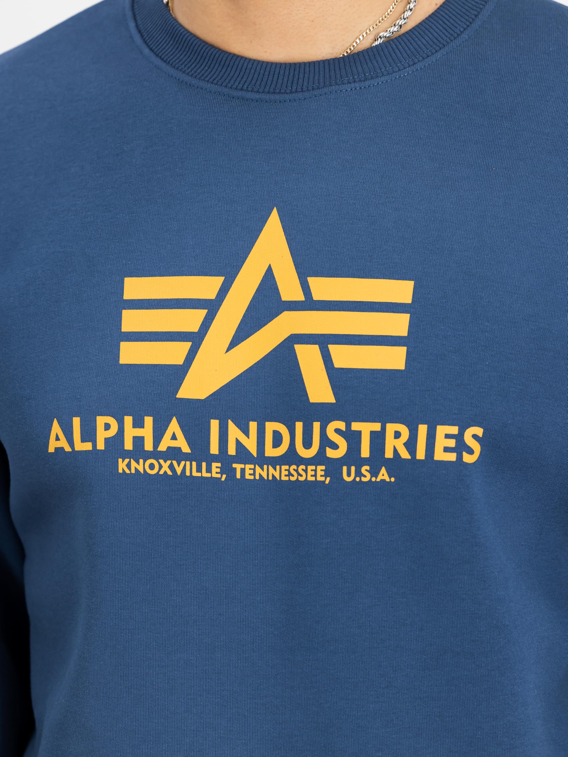 Alpha Industries Herren Basic Sweater Sweatshirt – Bild 6