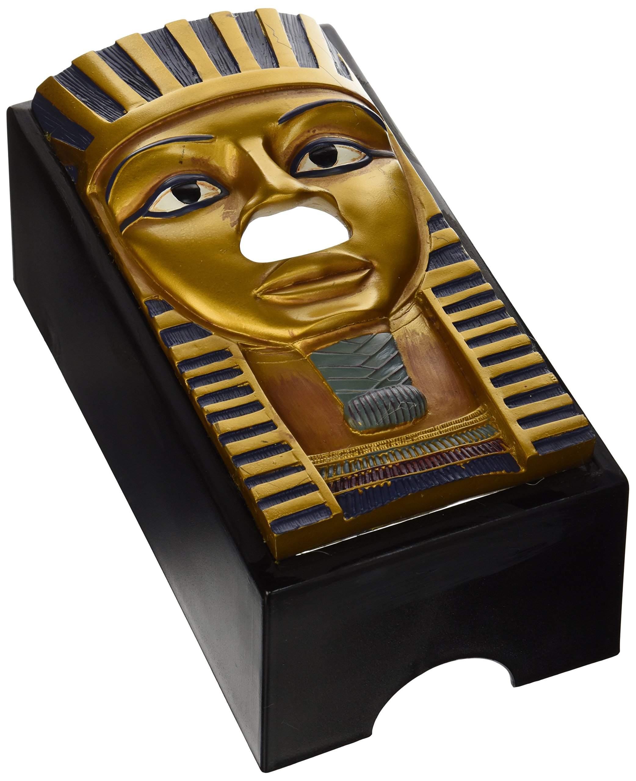 Design Toscano Tissue Box Cover - King TUT Egyptian Tissue Box Holder - Toilet Tissue Box