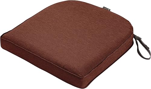 Classic Accessories Montlake - Cojín redondo de espuma con funda extraíble, Heather Henna