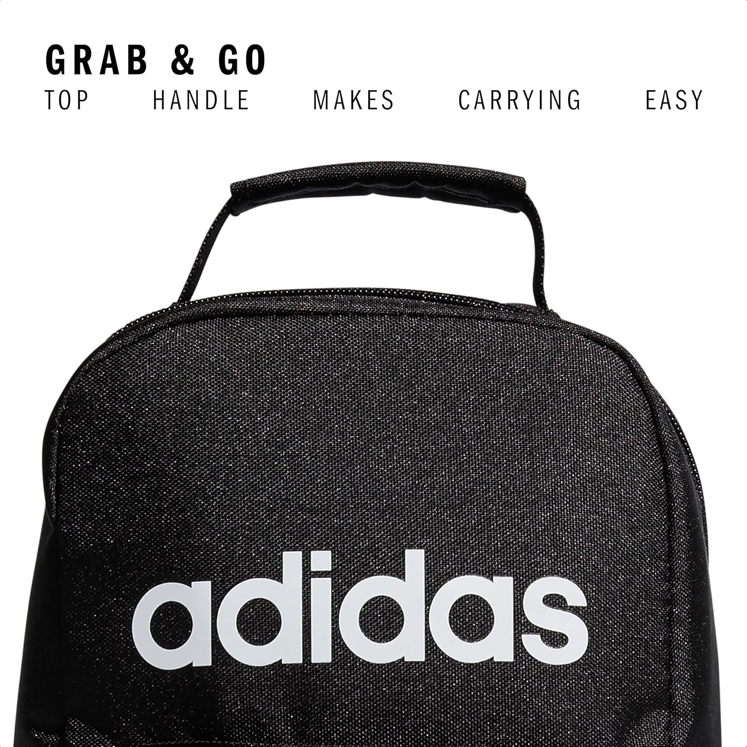 adidas Unisex Santiago Lunch Bag Cooler for Women and Men, Insulated Food Container Box with Mesh Pocket - Image 3