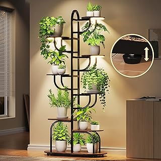 Arch Plant Stand Indoor | Large 8-Tiered Tall Plant Stand with Full Spec...