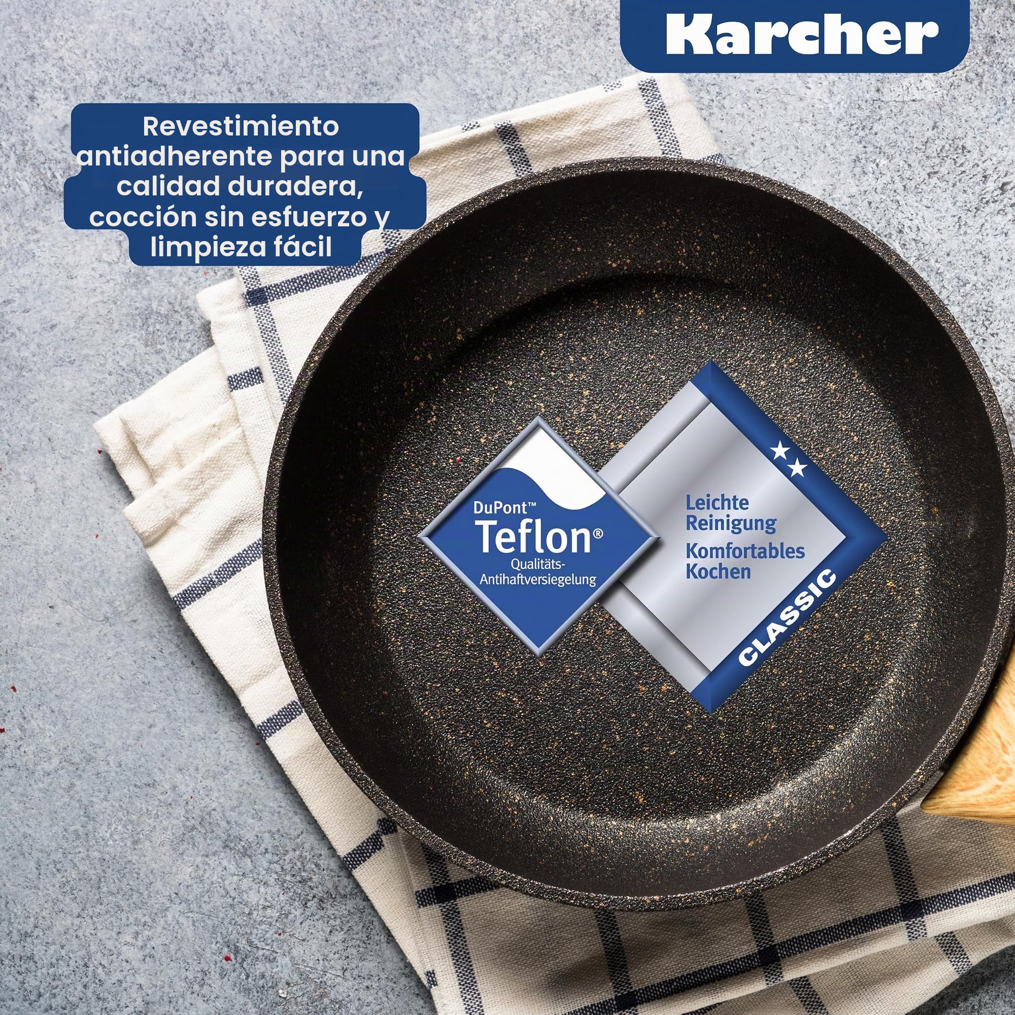 Karcher Rustidera 2en1 con fuente para hornear, fundición de aluminio , 8.7 litros