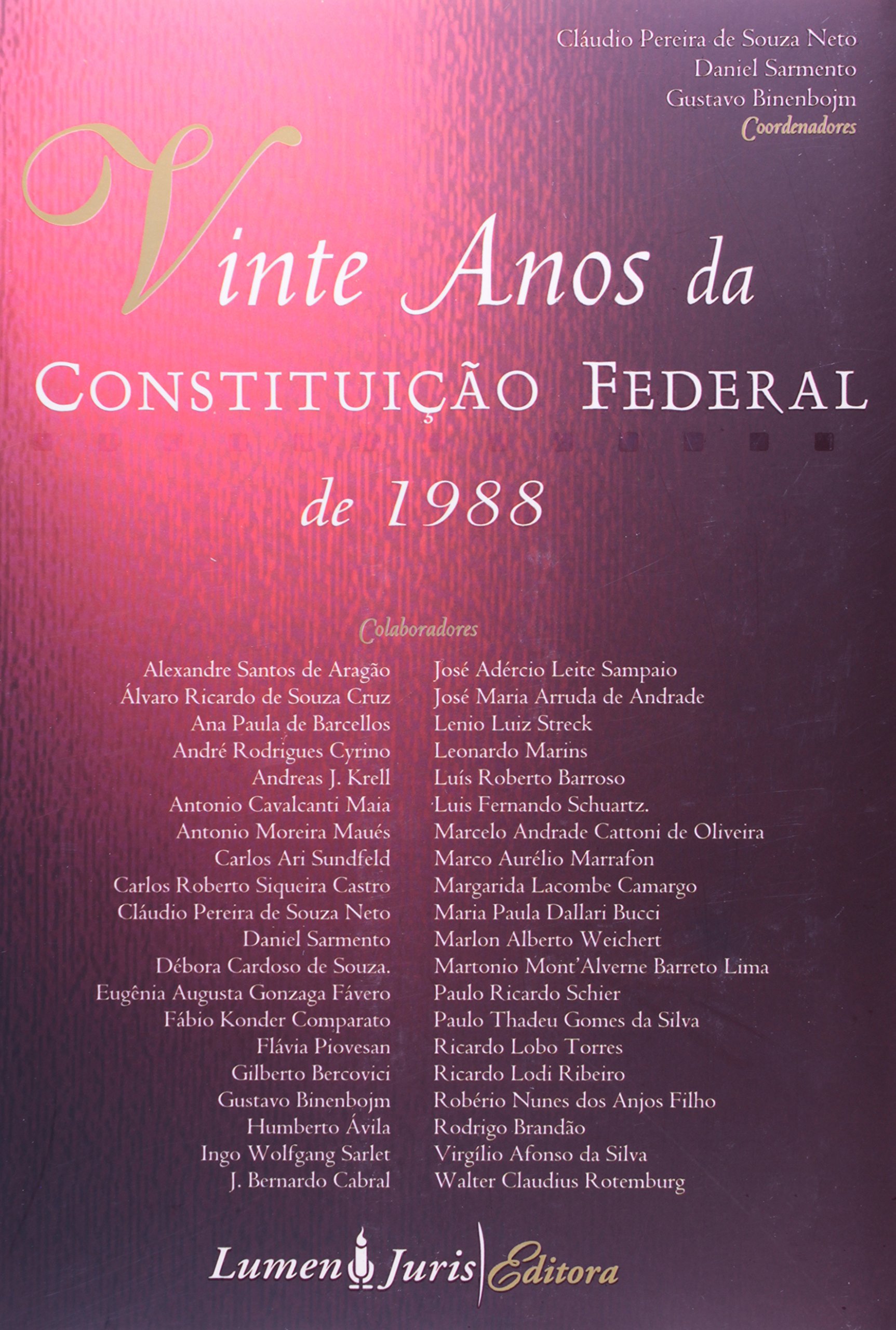 Capa de Vinte Anos da Constituição de 1988