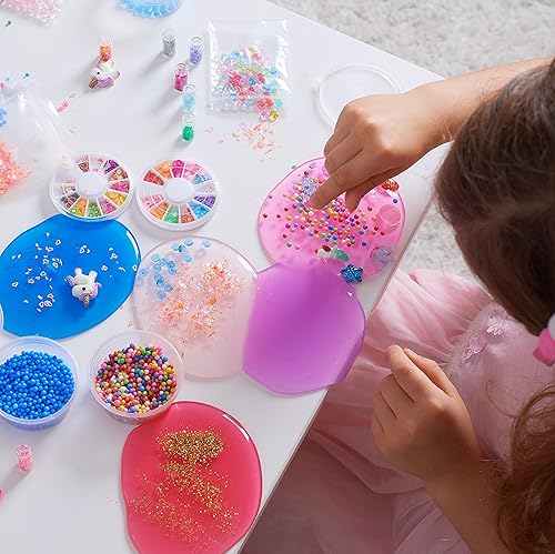 Miniatura 4 de Kit de slime de princesa para niñas, slime prefabricado colorido a base de agua, brilla en la oscuridad, polvo de purpurina, kit de unicornio de