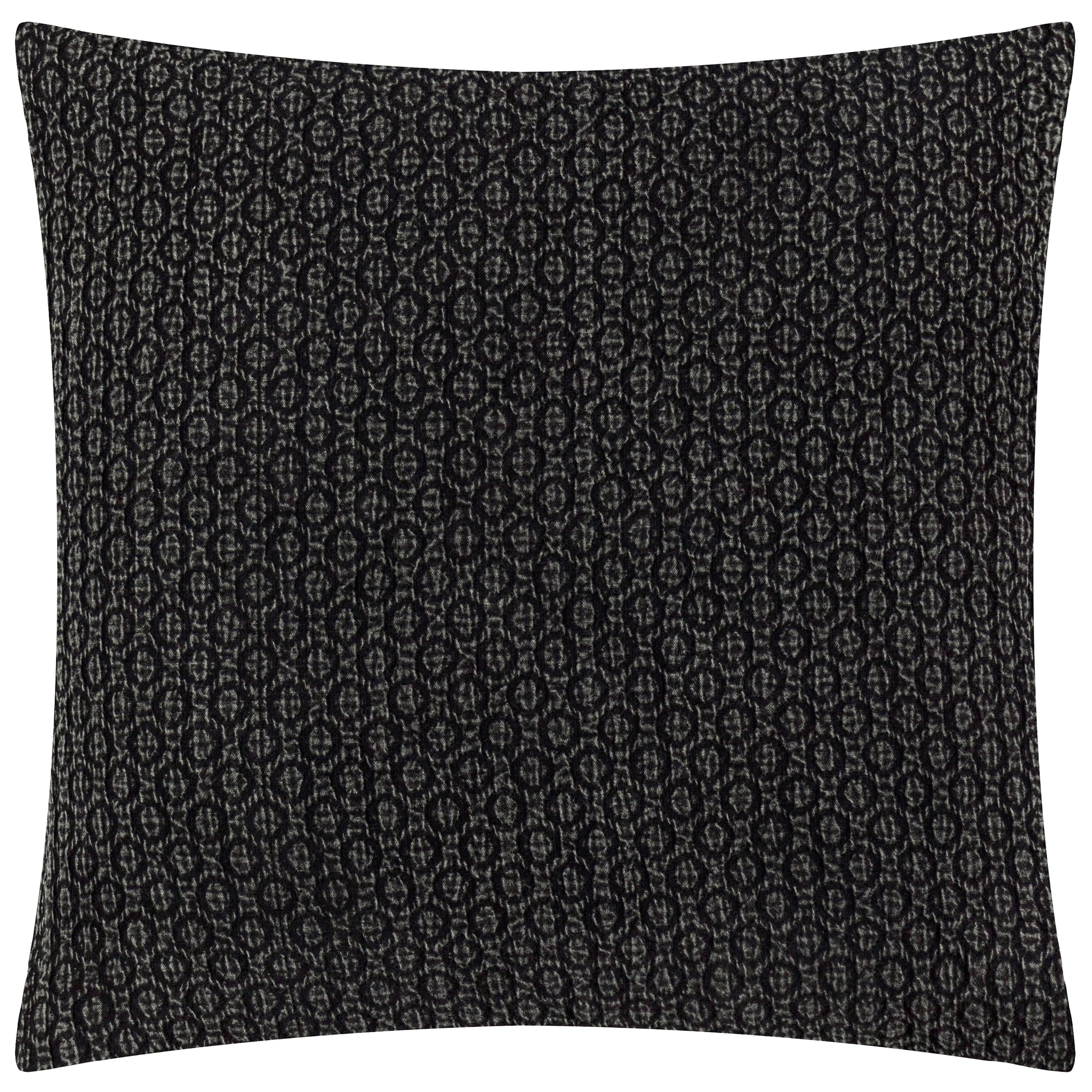 Yard Tryfan Black Cotton Polyester Filled Cushion