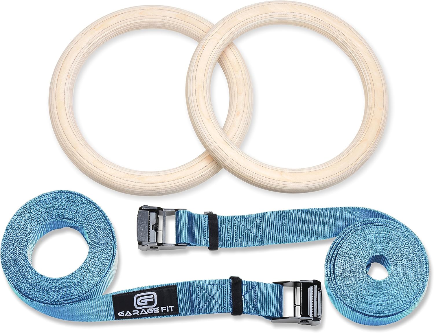 Garage Fit Wood Gym Rings, Wooden Gymnastic Rings, Fitness Rings, Exercise Rings, Gym Ring, Gymnast Rings, Gymnastics Rings : Sports & Outdoors